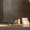 Vassoio Multiuso In Bambù Decorativo Organizer Ovale Per Cucina Bagno 17.5x9cm 10851