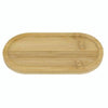 Vassoio Multiuso In Bambù Decorativo Organizer Ovale Per Cucina Bagno 17.5x9cm 10851