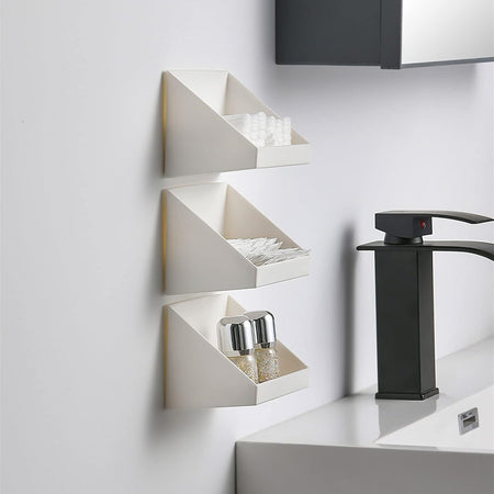 Vassoio Multiuso Armadietto Organizzatore Accessori Bagno Trucco Bianco 117x77x83mm 10853