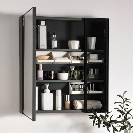 Vassoio Multiuso Armadietto Organizzatore Accessori Bagno Trucco Bianco 117x77x83mm 10853