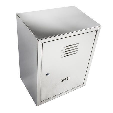 Cassetta gas H 55 x L 30 x P 30cm cassonetto contenitore inox per contatore