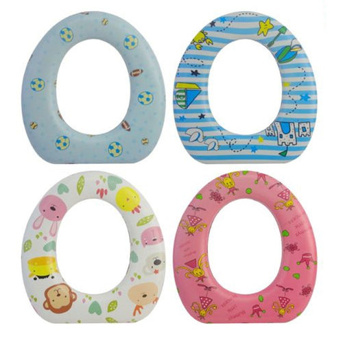 Riduttore Sedile Seggiolino Per Wc Morbido Per Bambini Con 4 Motivi A Fantasia 59781