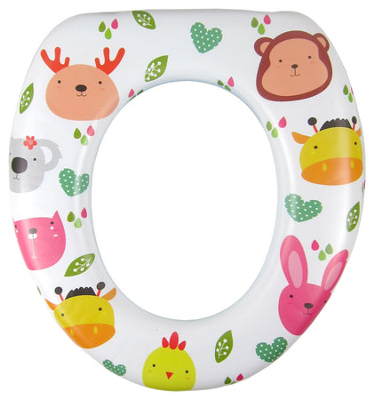 Riduttore Sedile Seggiolino Per Wc Morbido Per Bambini Con 4 Motivi A Fantasia 59781