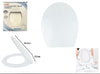 Copriwater Uf Universale Sedile Wc Water Bagno Forma O Chiusura Ammortizzata Bianco 87644