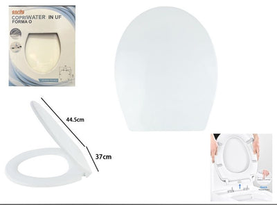 Copriwater Uf Universale Sedile Wc Water Bagno Forma O Chiusura Ammortizzata Bianco 87644
