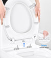 Copriwater Uf Universale Sedile Wc Bianco Water Bagno Forma D Chiusura Ammortizzata 87645