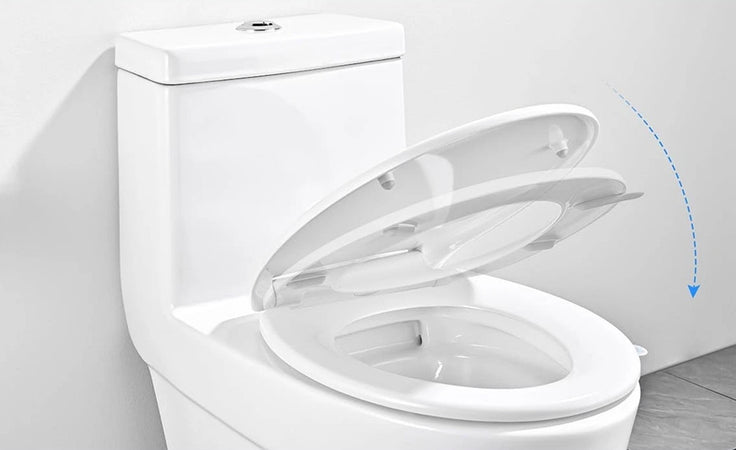 Copriwater Uf Universale Sedile Wc Bianco Water Bagno Forma D Chiusura Ammortizzata 87645