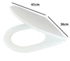 Copriwater Uf Universale Sedile Wc Bianco Water Bagno Forma D Chiusura Ammortizzata 87645