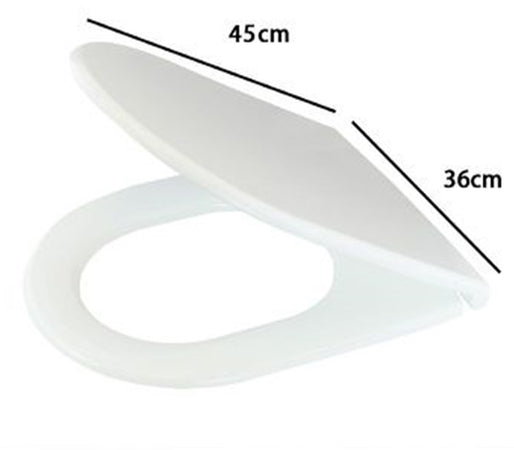 Copriwater Uf Universale Sedile Wc Bianco Water Bagno Forma D Chiusura Ammortizzata 87645