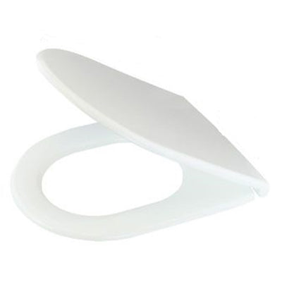 Copriwater Uf Universale Sedile Wc Bianco Water Bagno Forma D Chiusura Ammortizzata 87645