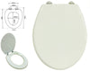 Copriwater Sedile Coprivaso Wc Water Bagno Universale Bianco Cerniere Acciaio 69005