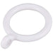 Set 8 Pz Anelli Gancio Ad Anello Per Tende In Plastica Da 45 Mm Bianco Tondi Bagno 87352