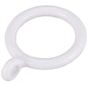 Set 9 Pz Anelli Gancio Ad Anello Per Tende In Plastica Da 35 Mm Bianco Tondi Bagno 87353