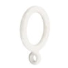 Set 9 Pz Anelli Gancio Ad Anello Per Tende In Plastica Da 35 Mm Bianco Tondi Bagno 87353