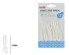 Set Ganci Per Tende A Pieghe Regolabile In Plastica Bianche Lungo 75 Mm Casa Bagno 87354