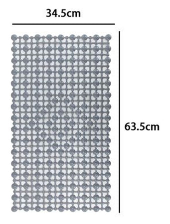 Tappeto Antiscivolo Tappetino Per Vasca Da Bagno Doccia Rettangolare 34.5 X 63.5cm 10784