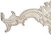 Biscottini Sopraporta in legno finitura bianco anticato L97xPR8xH34 cm Made in Italy
