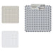 Tappeto Antiscivolo Tappetino Per Vasca Da Bagno Doccia Quadrato 53 X 53 Cm 10785