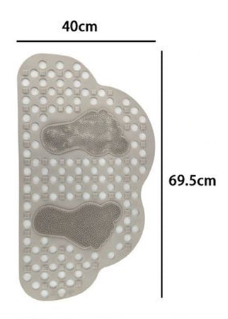 Tappeto Per Vasca Bagno Doccia Antiscivolo Forma Nuvola Con Impronte Piedi 40x69,5cm 10788