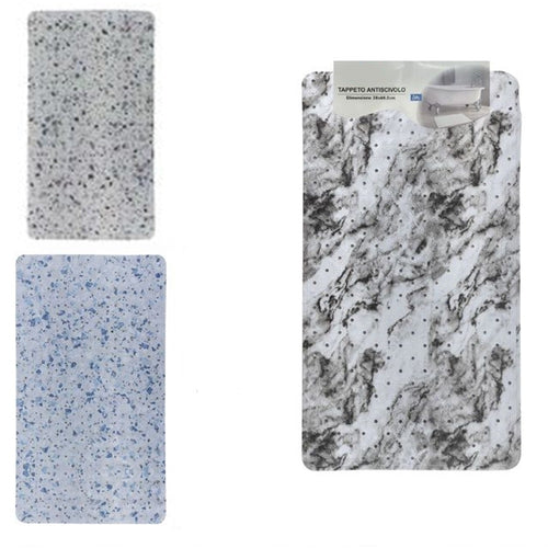 Tappeto Antiscivolo Per Vasca Da Bagno Doccia 38 X 68.5 Cm Effetto Marmo Granito 10793