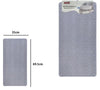 Tappeto Antiscivolo Effetto Intrecciato Grigio Per Vasca Da Bagno Doccia 35x69.5cm 10796