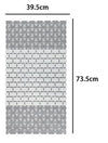 Tappeto Antiscivolo Da Vasca Bagno Doccia 39,5x73,5cm Effetto Mattoncini Bicolore 10800
