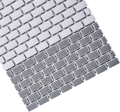 Tappeto Antiscivolo Da Vasca Bagno Doccia 39,5x73,5cm Effetto Mattoncini Bicolore 10800