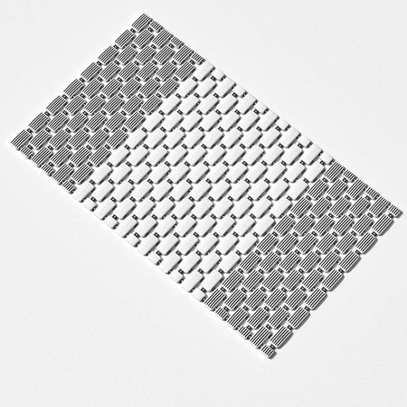 Tappeto Antiscivolo Da Vasca Bagno Doccia 39,5x73,5cm Effetto Mattoncini Bicolore 10800