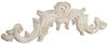 Biscottini Sopraporta in legno finitura bianco anticato L90xPR3xH27 cm Made in Italy