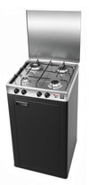 CFParker Fornello Cucina a Gas Gpl / Metano 4 fuochi acciaio inox 3,5 Kw con Mobile grigio grafite 541ACCGP
