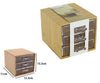 Porta Gioielli Cosmetici Con 3 Cassetti Organizzatore Casa In Legno 12.3x15.3x11 Cm 10830