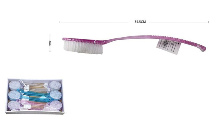 Spazzola Per Schiena In Plastica Accessori Bagno Manico Lungo Per Massaggiare Corpo 52604
