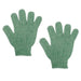 Set 2 Pezzi Guanti Di Crine Per Doccia Bagno Esfoliante Pelle Corpo Verde 79722