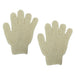 Set 2 Pezzi Guanti Di Crine Per Doccia Bagno Esfoliante Pelle Corpo Beige 79723