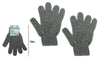 Set 2 Pezzi Guanti Di Crine Per Doccia Bagno Esfoliante Pelle Corpo Grigio 79725