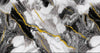 Pannello Adesivo Effetto Marmo Bianco Nero Con Oro 120x300cm Pareti Paraschizzi Stanza