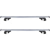 2pz Barre Portapacchi Portatutto Universali Da 120cm Auto Per Binari Rialzati Fino A 135cm