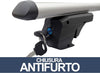 2pz Barre Portapacchi Portatutto Universali Da 120cm Auto Per Binari Rialzati Fino A 135cm
