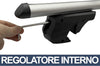 2pz Barre Portapacchi Portatutto Universali Da 120cm Auto Per Binari Rialzati Fino A 135cm