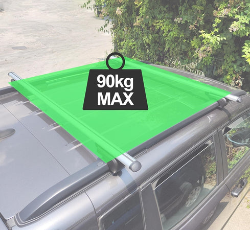 2pz Barre Portapacchi Portatutto Universali Da 120cm Auto Per Binari Rialzati Fino A 135cm