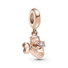 PANDORA - Charm pendente Angelo con ali a forma di cuore -