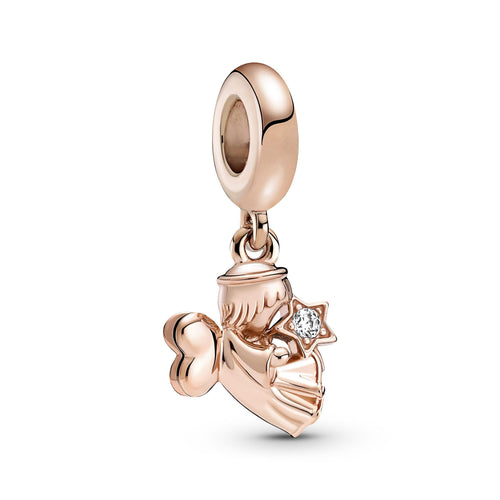 PANDORA - Charm pendente Angelo con ali a forma di cuore -