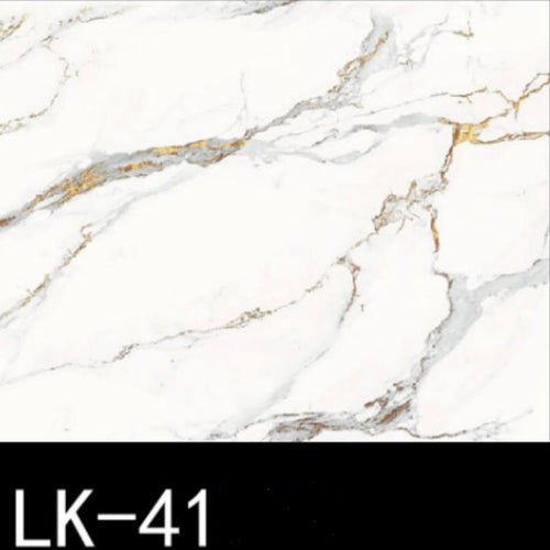 Pannello Adesivo Effetto Marmo Bianco Venato Oro 120x300 Cm Pareti Paraschizzi Stanza