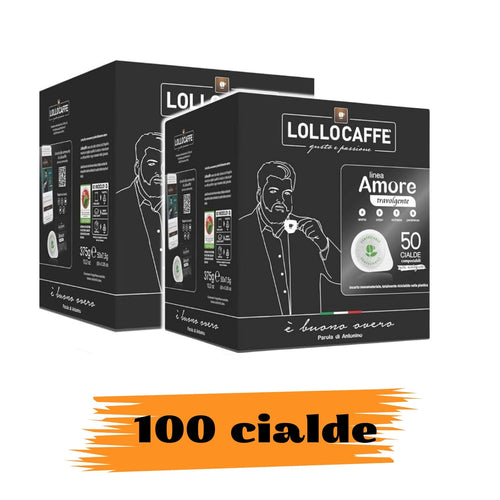 Lollo Caffè Linea Amore Gusto Travolgente 50 Cialde Miscela Nera