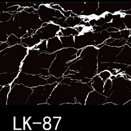 Pannello Adesivo Effetto Marmo Nero Con Venature Bianche 120x300cm Per Pareti Paraschizzi