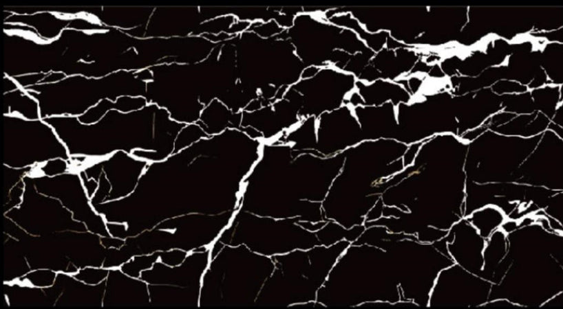 Pannello Adesivo Effetto Marmo Nero Con Venature Bianche 120x300cm Per Pareti Paraschizzi