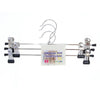 Set 3pz Grucce Per Pantaloni Gonne In Acciaio 30cm Appendiabiti Vestiti Con Clip 79334