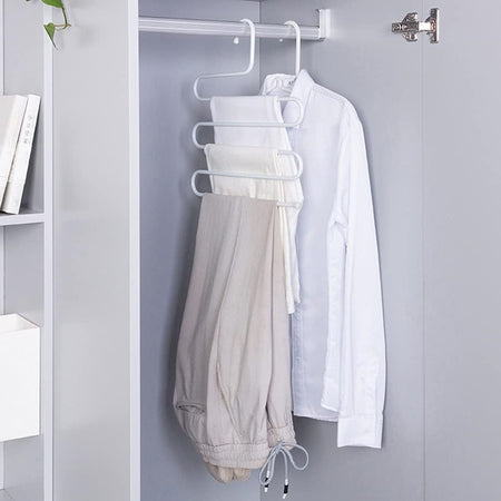 Gruccia Appendi Pantaloni Jeans Forma A S Multistrato 34x34cm Bianco Salvaspazio 87697