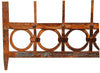 Biscottini Cancello in ferro pieno finitura antico anticata L345xPR10xH270 cm. Made in Italy