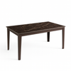 Tavolo Capella con gambe in ferro, piano in ceramica e allunghe in MDF 160/400 x 90 x h 75 cm